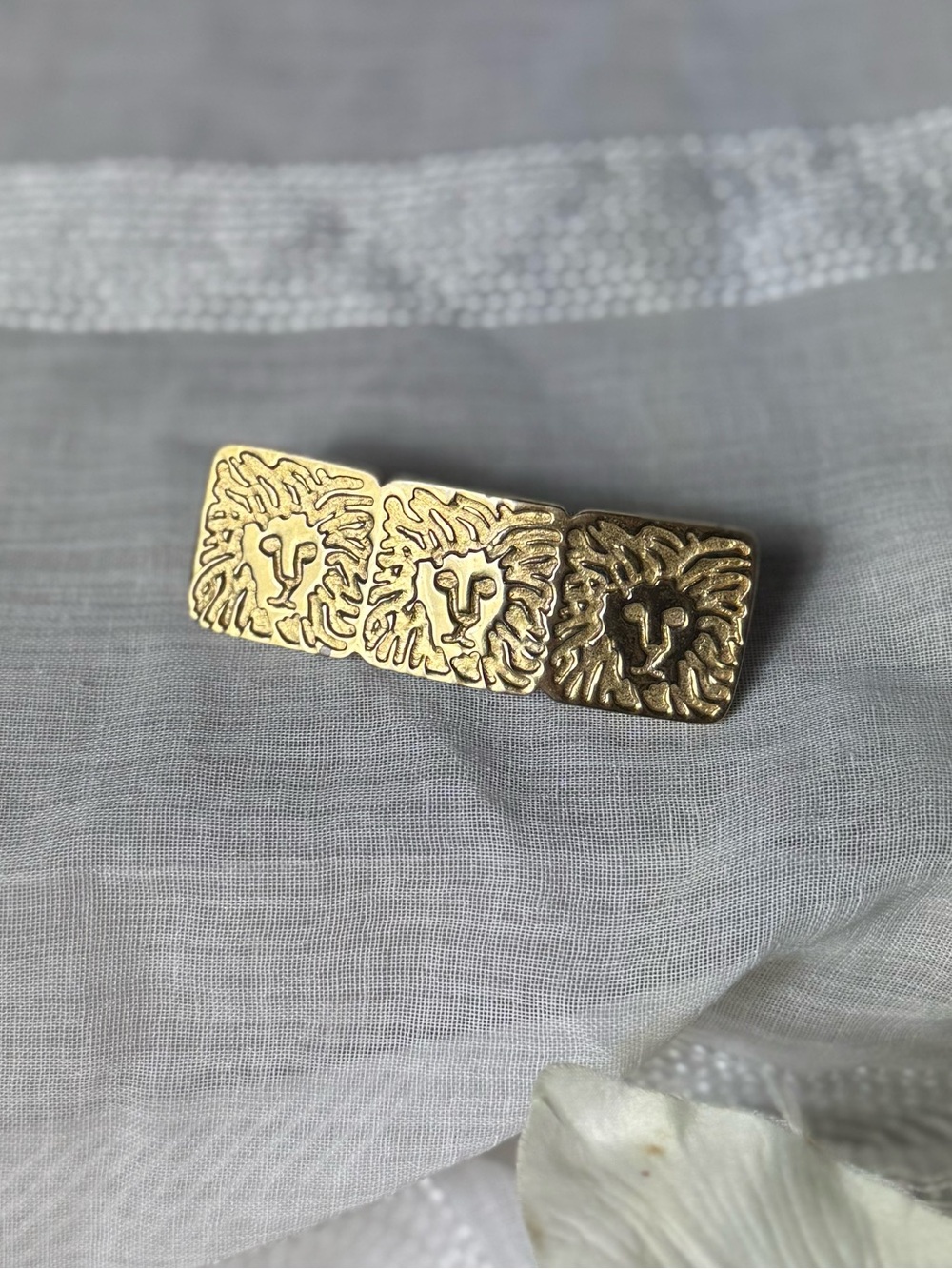 Vintage Gold Anne Klein Brooch Hair Clip accessory - Picture 13 of 14